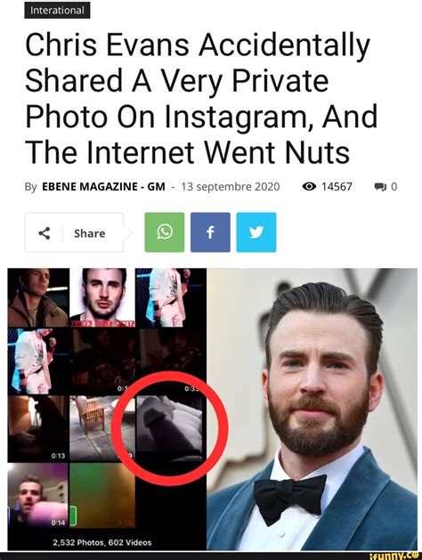 chris evans instagram dick pic|Actor Chris Evans accidentally leaks explicit picture。